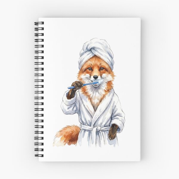 Item preview, Fox Brushing Teeth designed and sold by Roy & Tiffany.