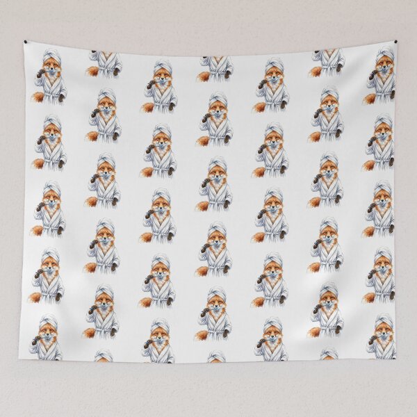 Item preview, Fox Brushing Teeth designed and sold by Roy & Tiffany.