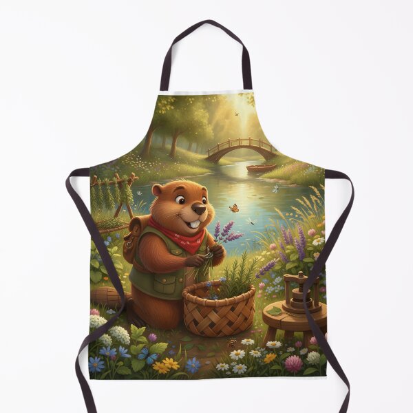 Item preview, Happy Beaver Adventures – Gathering Woodland Herbs designed and sold by Clothes With Smiling Animals Walt Gral.