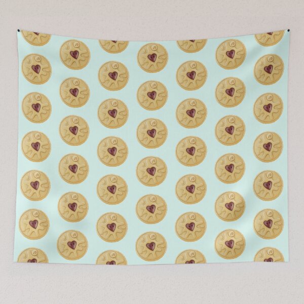 Item preview, Cute Heart Jam Filled Cookie Character Illustration designed and sold by Designs By Amber.