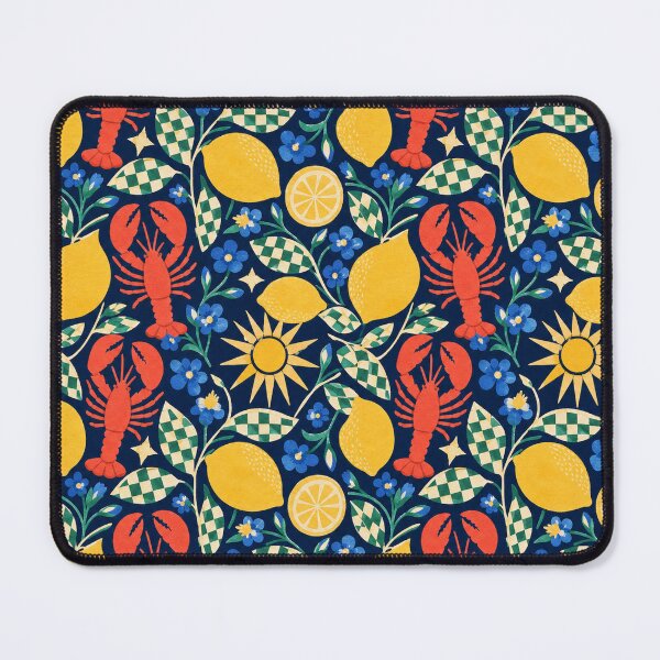 Item preview, Lemon Lobster Garden Pattern designed and sold by aihrgdesign.