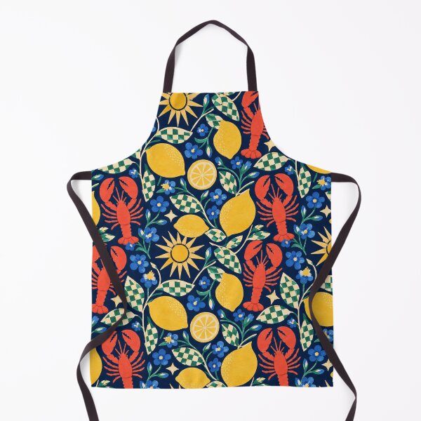 Item preview, Lemon Lobster Garden Pattern designed and sold by aihrgdesign.