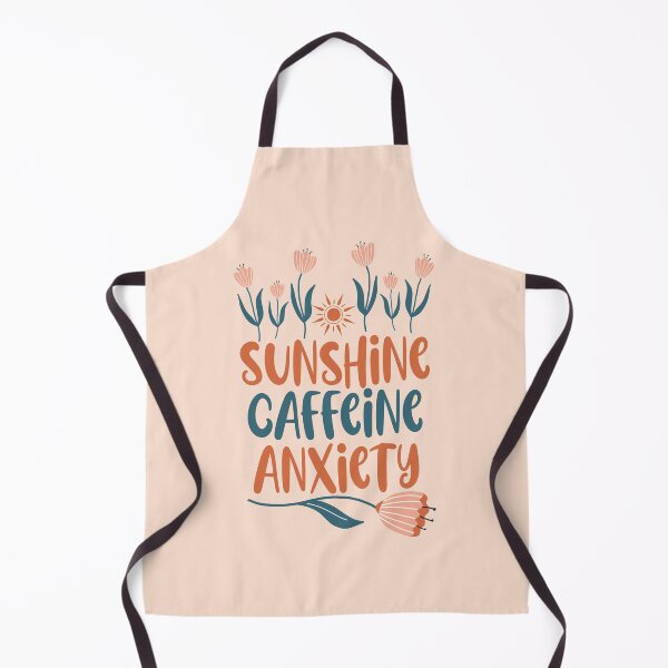 Item preview, Sunshine Caffeine Anxiety - Funny Boho Mental Health & Coffee Quote designed and sold by the-Z3nith.