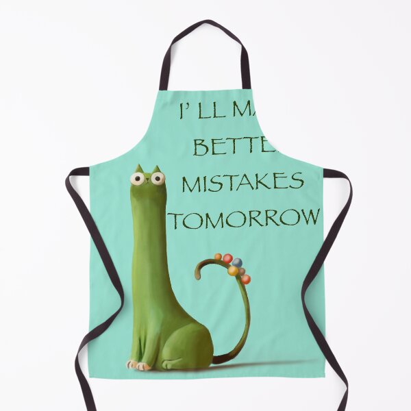 Item preview, I'll Make Better Mistakes Tomorrow - Funny Long Neck Cat designed and sold by jassoart.