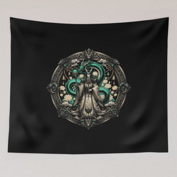 Item preview, Dragon Monk Standing With Crest designed and sold by charleevanero.