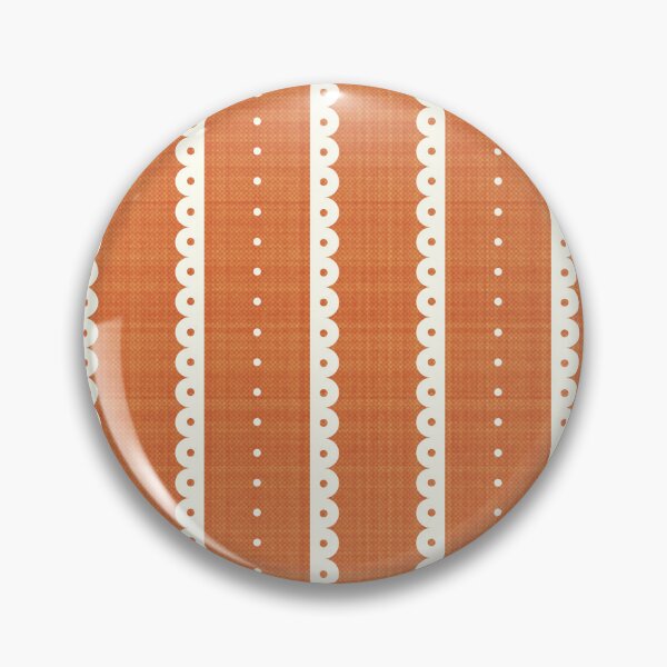 Item preview, Retro Burnt Orange Scalloped Vertical Stripe Geometric Pattern designed and sold by Sappi1004.
