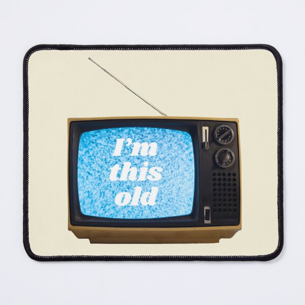 Item preview, 'I'm this Old' vintage, retro TV with nostalgic aesthetic from the 1960s, 1970s, 1980s designed and sold by InanimateArt.