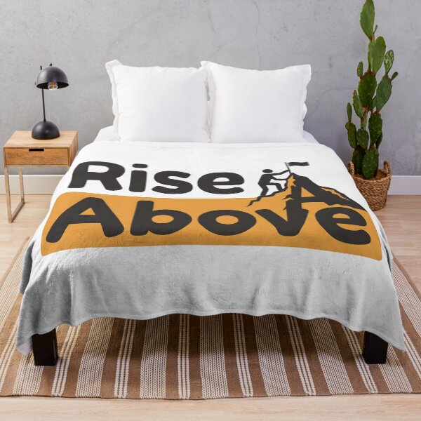 Item preview, Rise Above Mountain Climbing Motivational Adventure Hiking T-Shirt designed and sold by StickerNestYou.