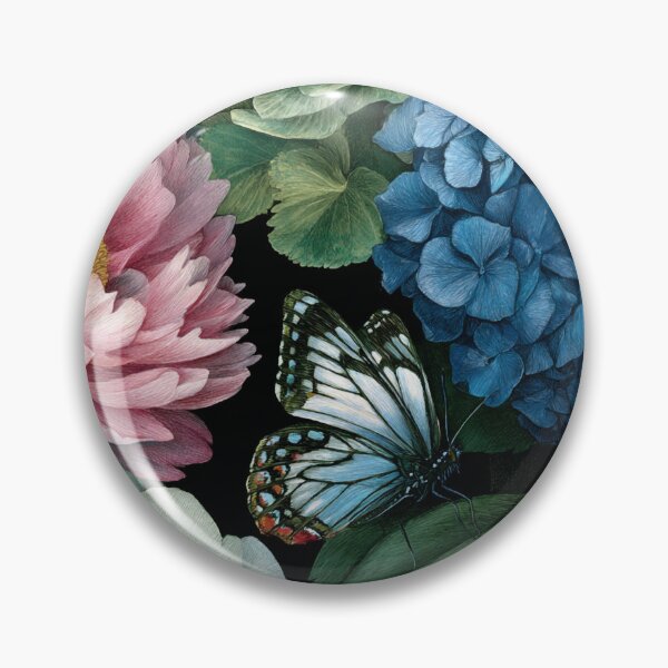 Item preview, Hydrangeas and butterfly designed and sold by ByFMV.