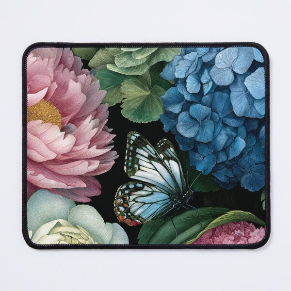 Item preview, Hydrangeas and butterfly designed and sold by ByFMV.