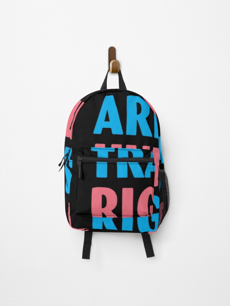 Thumbnail 1 of 3, Backpack, Trans Rights Are Human Rights designed and sold by Whatanartz.