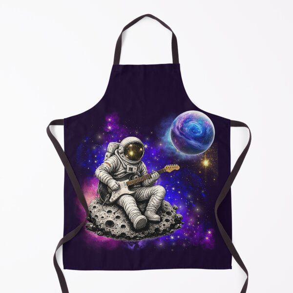 Item preview, Space Rock Guitarist Spaceman Cosmic Music Galaxy Nebula Planet designed and sold by W&RParadise.