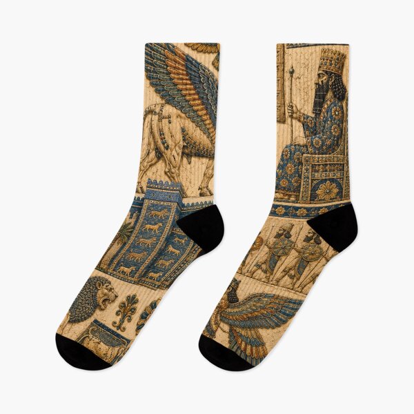 Item preview, Ancient Babylon & Assyria Collage – Ishtar Gate, Lamassu & Mesopotamian Civilization Art designed and sold by rimmatv.