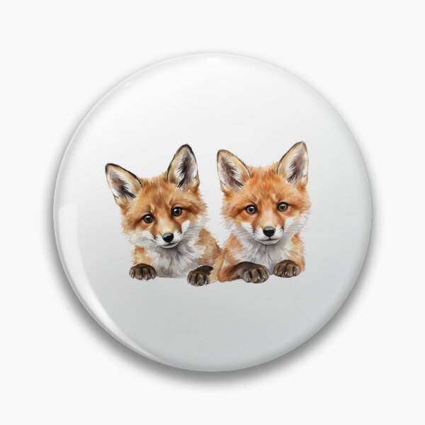 Item preview, Twin Fox Cubs designed and sold by Tiffany Roy.