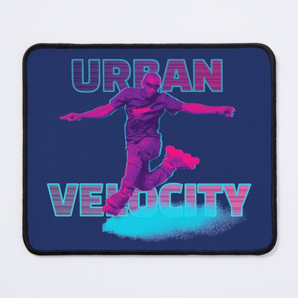 Item preview, Urban Velocity Inline Skater Neon Synthwave designed and sold by ZJDesignsArt.