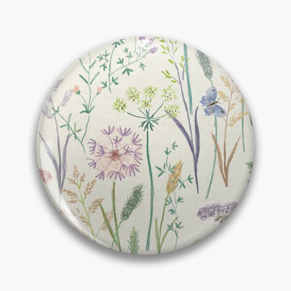 Item preview, Meadow Wildflower Herbarium Pattern - Modern Farmhouse Vintage Botanical  designed and sold by Doodle Finch Designs.