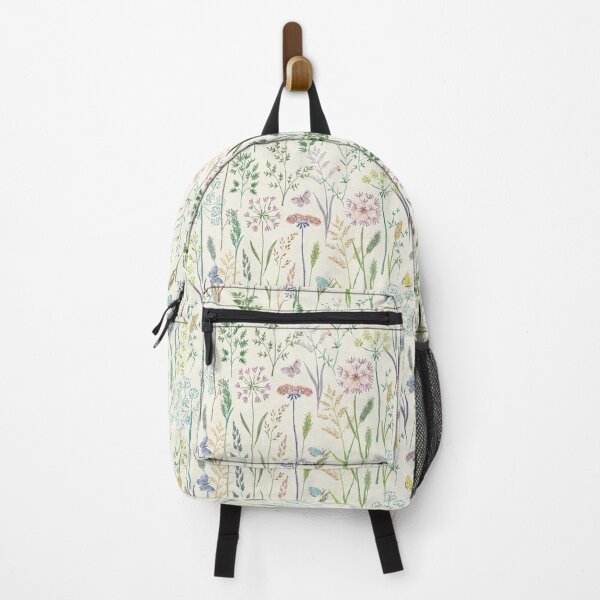 Item preview, Meadow Wildflower Herbarium Pattern - Modern Farmhouse Vintage Botanical designed and sold by Doodle Finch Designs.