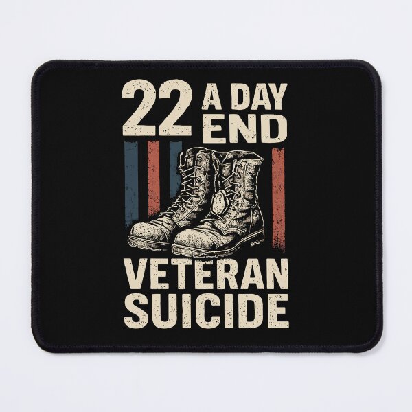 Item preview, End Veteran Suicide Awareness 22 A Day Patriotic US Flag Support Veterans Military Pride designed and sold by tmerchtrends.
