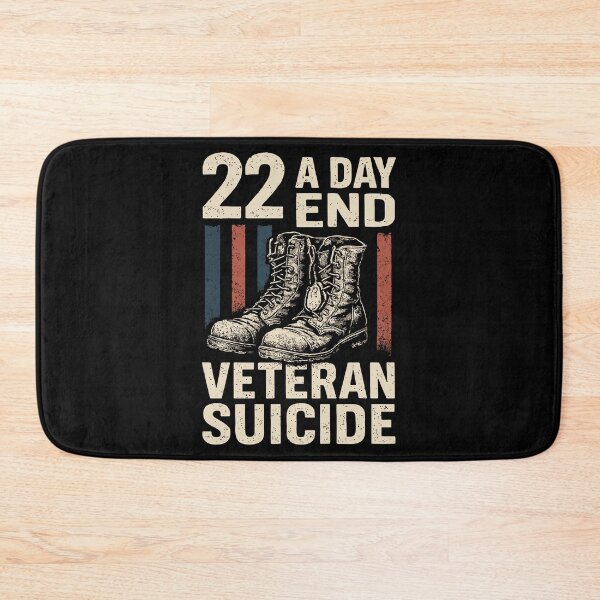 Item preview, End Veteran Suicide Awareness 22 A Day Patriotic US Flag Support Veterans Military Pride designed and sold by tmerchtrends.