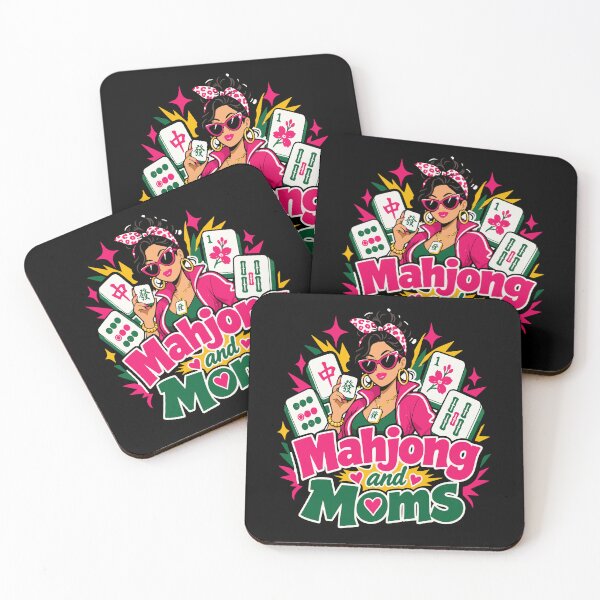 Item preview, Mahjong Social Club Retro Tile Game Design designed and sold by JansenGS.