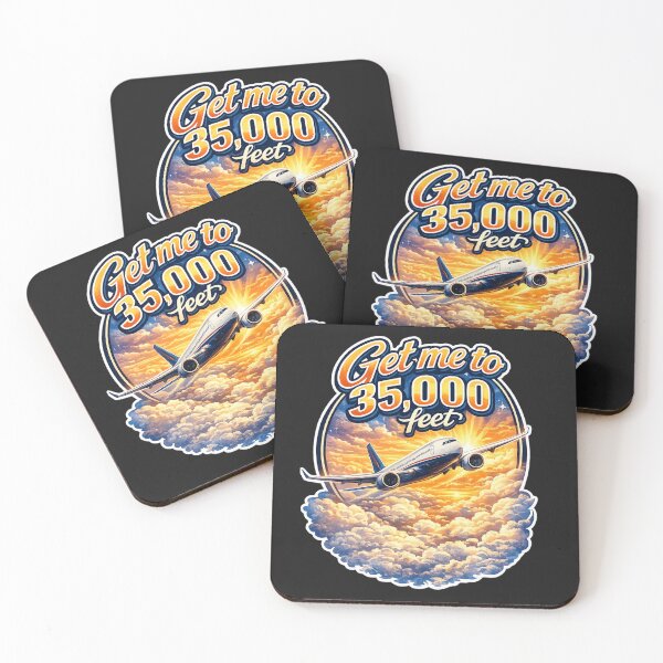 Item preview, Get me to 35,000 feet Flying designed and sold by MaryJo's Funny T Shirts.
