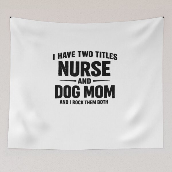 Item preview, I Have Two Titles Nurse And Dog Mom Funny Nurse Dog Mom Shirt designed and sold by FurryPrintLab-FurryPrintLabDesign.