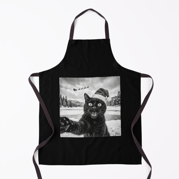 Item preview, Funny Black Cat Selfie with Santa Christmas Men Women Kids designed and sold by clothesy7.