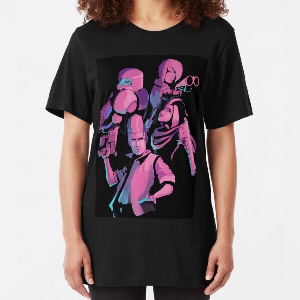 Enter the Gungeon - Neon Retro Slim Fit T-Shirt