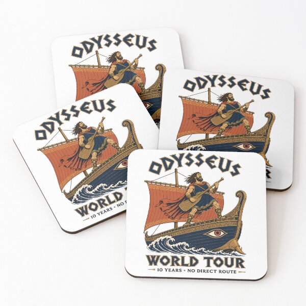 Item preview, Odysseus World Tour 10 Years No Direct Route Poster Design designed and sold by GibasVisuals.