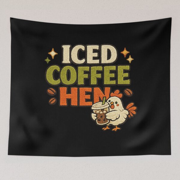 Item preview, Iced coffee hen designed and sold by HiPatti.