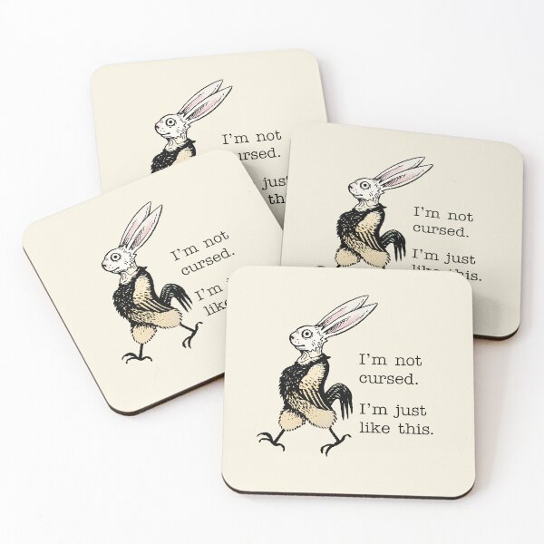 Item preview, I'm Not Cursed. I'm Just Like This. - Medieval Jackalope Rooster Meme designed and sold by witchlingart.