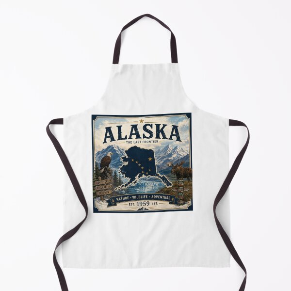 Item preview, Alaska Vintage Travel Poster | The Last Frontier designed and sold by SlanPOD.
