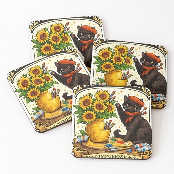 Item preview, Comfort Colors Cat DESIGN Funny Cat  Van Gogh  Cat Meme Black Cat Art Kitty Lover  designed and sold by molloart.