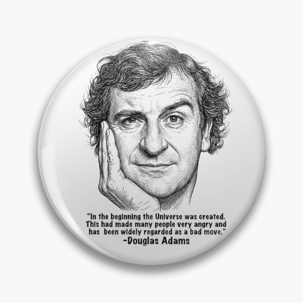 Item preview, Douglas Adams - Bad Move Quote designed and sold by Deviant Logic Design.