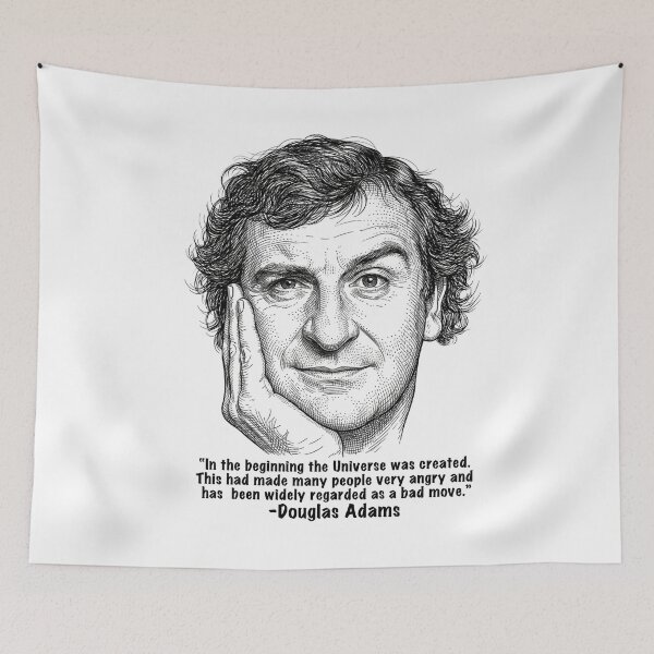 Item preview, Douglas Adams - Bad Move Quote designed and sold by Deviant Logic Design.