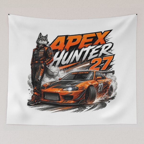 Item preview, Apex Hunter Drift Wolf Graphic | JDM Racing Car PNG | Street Racing Sticker | Turbo Car Enthusiast Shirt Design designed and sold by Stylestickers55.