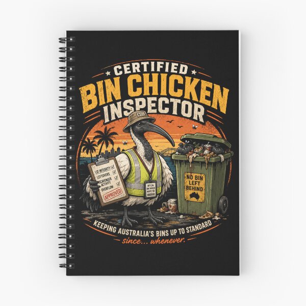 Item preview, Certified Bin Chicken Inspector | Funny Australian Ibis Tee designed and sold by EverclearDesign.