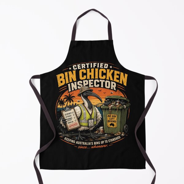Item preview, Certified Bin Chicken Inspector | Funny Australian Ibis Tee designed and sold by EverclearDesign.