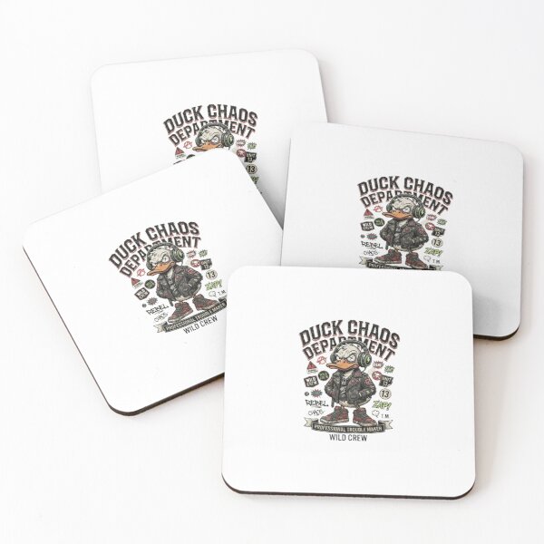 Item preview,  Duck Chaos Department | Funny Duck Biker Streetwear Graphic Tee designed and sold by Fit On.