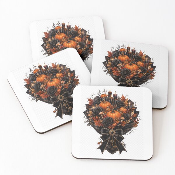 Item preview, Gothic Pumpkin Bouquet Illustration designed and sold by VeltrixaDesigns.