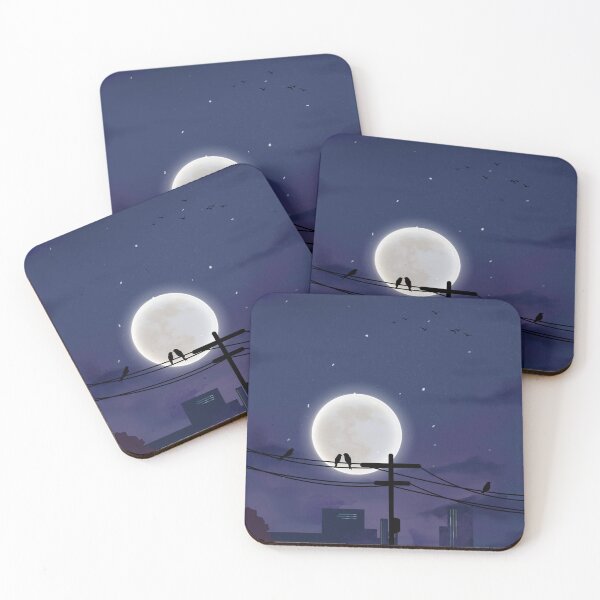 Item preview, Moonlight birds designed and sold by Zestypickles.