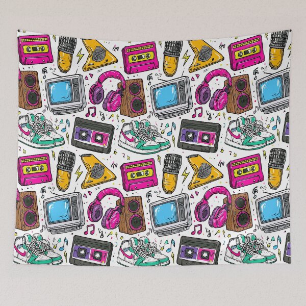 Item preview, Colorful Cool Retro 90s Print Pattern designed and sold by RichardRags.