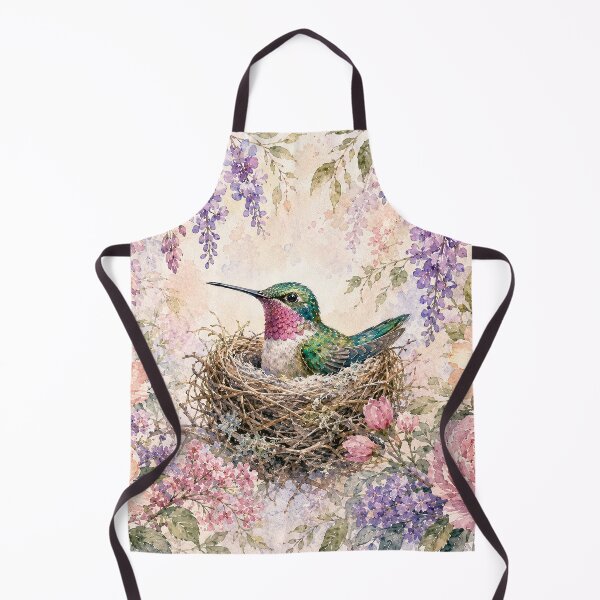Item preview, Nesting Hummingbird Wisteria Blossom Painting designed and sold by Diego Re.