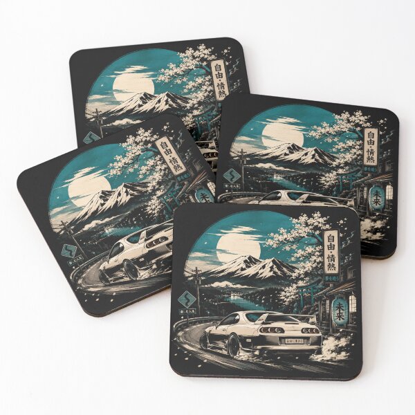 Item preview, Japanese Street Scene | JDM Automotive Art designed and sold by EverclearDesign.