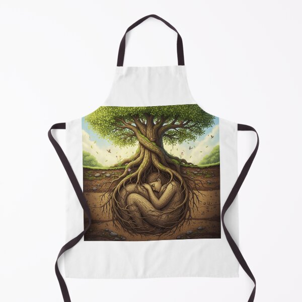 Item preview, Tree Roots Enclosing Sleeping Mother Nature designed and sold by Michaelragheb.