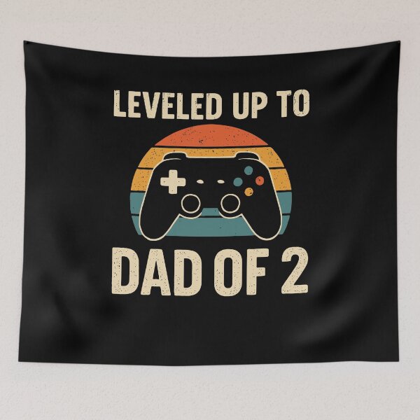 Item preview, Video Gamer Dad Father's Day Leveled Up Dad Of 2 Daddy Again Funny Pregnancy Announcement designed and sold by tmerchtrends.