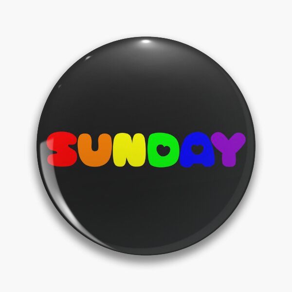 Item preview, Lettering Design Sunday in Rainbow Colors designed and sold by Noydee Red Salavan.