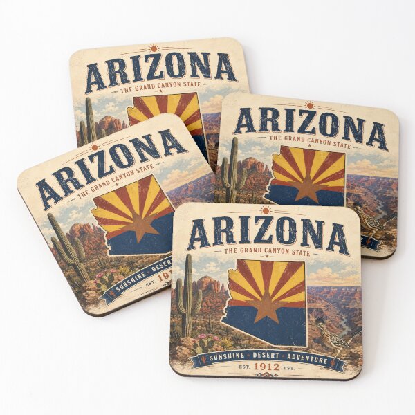 Item preview, Arizona Vintage Travel Poster | The Grand Canyon State designed and sold by SlanPOD.