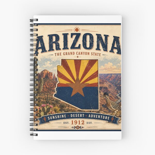 Item preview, Arizona Vintage Travel Poster | The Grand Canyon State designed and sold by SlanPOD.