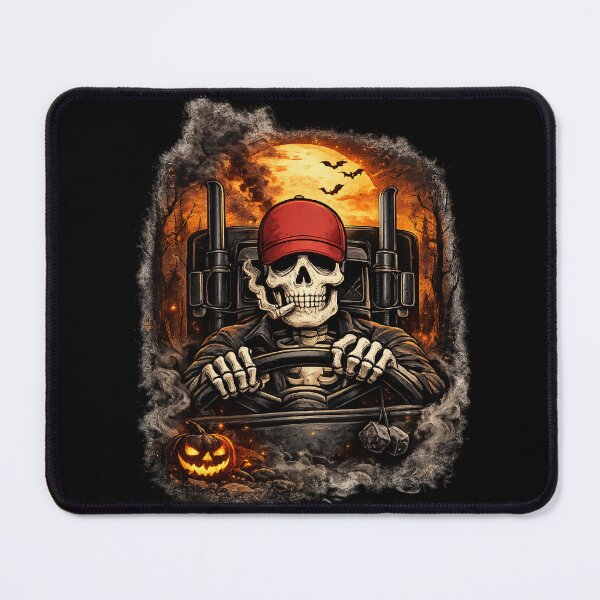 Item preview, Skeleton Trucker Halloween Gift designed and sold by Corvoria.